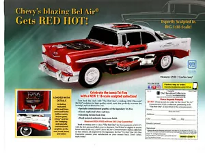 1956 CHEVROLET BEL AIR ~ NICE DIE CAST CAR AD - Bild 1 von 2