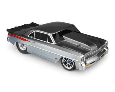 JConcepts 1966 Chevy II Nova V2 Street Eliminator Drag Racing Body (Clear) - Image 1 of 2