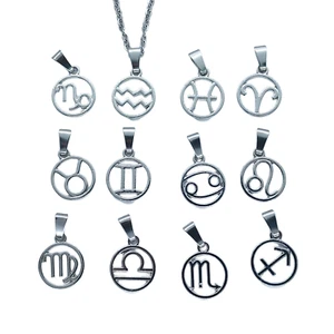 USA Verkäufer Sternzeichen Zinklegierung niedlich Halskette Anhänger Schmuck NEU - Bild 1 von 27