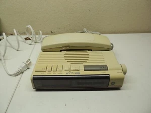 Vintage General Electric Space Saver Telephone Clock Radio 2-9711A Tested WORKS - Picture 1 of 6