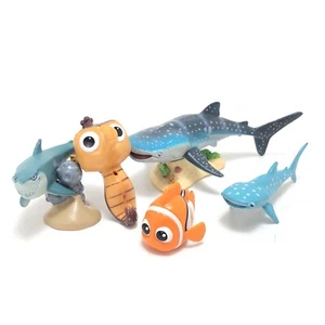 Disney Pixar Nemo 5 Figure Topper Lot Bruce Destiny Whale Shark Sheldon Seahorse - Picture 1 of 8