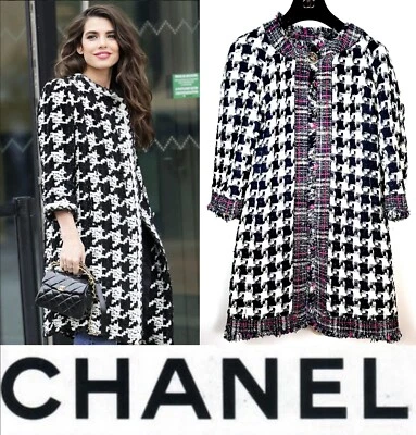 Chanel 2007 Tweed Revers Long Black Work Jacket 34 36 2 4 6 Coat vintage Top S M - Image 1 of 4