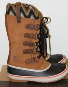 SOREL Joan of Arctic™ Knit II Waterproof Boots - Elk Brown Size 7, 7.5, 8 - NEW - Picture 1 of 15
