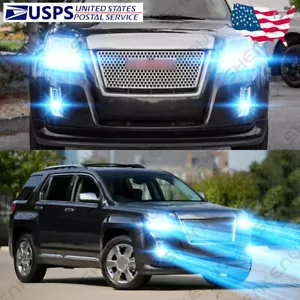 For GMC Terrain 2010-2015 6X LED Headlight Hi/Lo Beam + Fog Light Bulbs 8000K GL - Bild 1 von 12