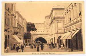 ROMA - Il Traforo sotto il Quirinale VIAGGIATA 1914 ANIMATA ,a P. Thaon di Revel - Imagen 1 de 2