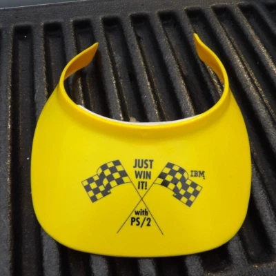 1980's IBM Company Logo Plastic Visor Hat Cap-PS/2-Very Scarce - Image 1 of 2