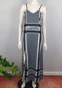 Rumor Size 6 Long Maxi Dress Spaghetti Strap Front Split Strappy Back Women NEW - Bild 1 von 14