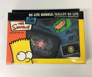 Bart Simpson DS Lite Bundle Nintendo Solutions2go Case/Stylus/Earbuds/Strap - Picture 1 of 6