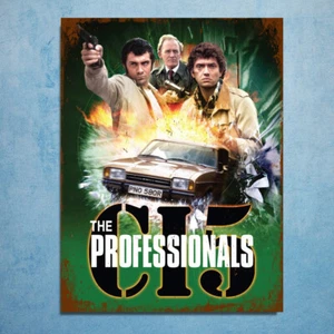 The Professionals CI5 70er Jahre TV Serie Retro Style Plaketten Schilder Plakat Bild - Bild 1 von 2