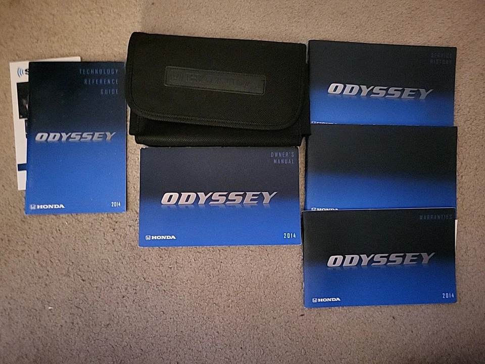 Honda Odyssey 2014 juego de guía manual del propietario con estuche Foto 1 de 1
