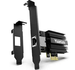 10G PCIe Network Card, YuanLey 10G Base-T Ethernet Card with Marvell AQC113 Conr - Picture 1 of 6