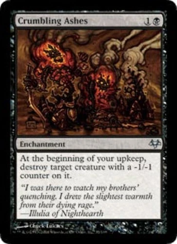 Crumbling Ashes Magic mtg Moderate Play, English Eventide x1 - Image 1 of 1