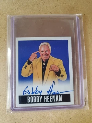 Bobby "The Brain" Heenan WWF WWE WCW 2014 Leaf 原版亲笔签名卡/10 — 第 1/2 张图片