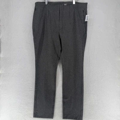 Pantalones ajustados Pixie azul marino antiguo pata de gallo tiro extra alto talla 18 ALTO 30" entrepierna Foto 1 de 4