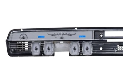Dakota Digital 1964-65 Lincoln Continental Silver/Blue LED Gauge Kit VHX-64L-S-B - Image 1 of 4