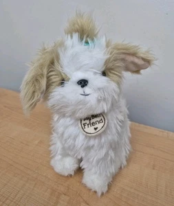 Peluche Hallmark My Best Friend Shih Tzu 9" cachorro perro blanco tostado - Imagen 1 de 11