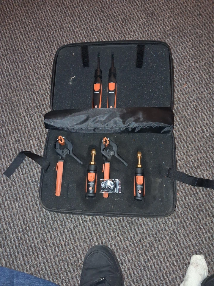 Testo 0563 0009 Sondas Inteligentes Kit de Prueba y Carga de Aire Acondicionado y Refrigeración, Inalámbrico Foto 1 de 4