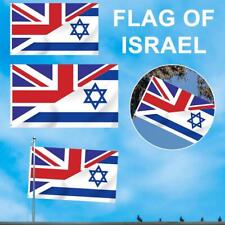 UNION JACK and ISRAEL TABLE FLAG SET plus BASE 90*150/120*180 tall.' L4X9