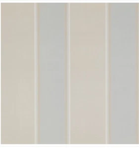 Colefax & Fowler Carrington STRIPE Aqua Beige Wallpaper 1 Roll Discontinued W03 - Picture 1 of 6