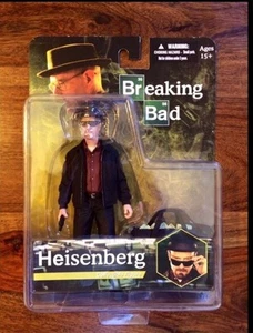 Breaking Bad Heisenberg Walter Figura Blanca MEZCO 6" Cristales Azules Bolsa de Dinero - Imagen 1 de 3