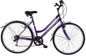 Professional Metropolitan Womens Bike 700c Wheel Hybrid 16" Frame Purple - Picture 1 of 10