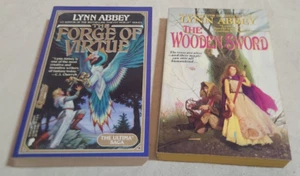 Lynn Abbey Forge of Virtue and Wooden Sword Paperback Book Lot - Imagen 1 de 6