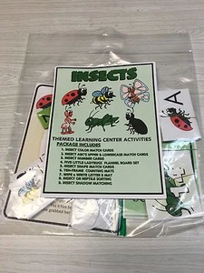 INSECTS-THEMED Learning Activities Package LAMINATED preschool Daycare - Picture 1 of 11