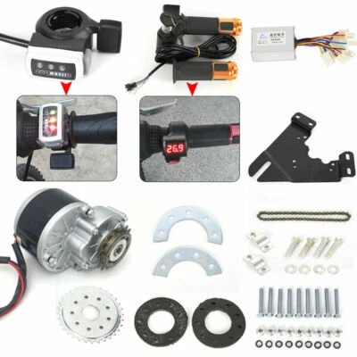 350W 24V E-Bike Thumb Kit Left Side Drive Motor Mountain Bike Conversion Custom - Image 1 of 4