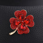 Ladies All-match Suit Jacket Corsage Pin Lucky 4 Leaf Grass Accessories u