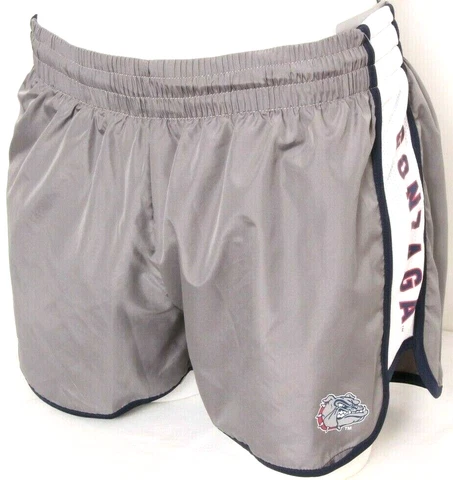 NEW Gonzaga Bulldogs Colosseum Gray Lightweight Running Athletic Shorts Womens M Cover
