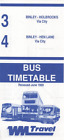 WEST MIDLANDS TRAVEL BUS TIMETABLE - 3/4 - BINLEY-COVENTRY - JUNE 1989