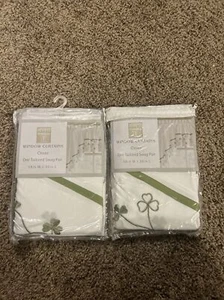 Window Curtains Clover One Tailored Swag Pair Two Pairs - Picture 1 of 7