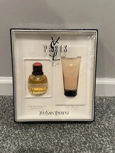Vintage Yves Saint Laurent YSL PARIS Eau De Toilette 1.6 oz / 50ml Set - Picture 1 of 2