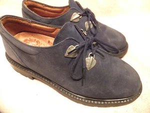 SANTANA Canada blaue Wildleder-Oxfords nordischer Stil Gr.8 schmal recht schön - Bild 1 von 8