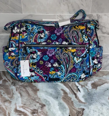 Cartera Bandolera Vera Bradley Disney MICKEYS PAISLEY CELEBRACIÓN Grande Sobre la marcha Foto 1 de 4