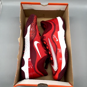 Sz 15 - Nike Alpha Huarache Elite 4 Turf Red/White Baseball Mens New DJ6523-616 - Picture 1 of 8