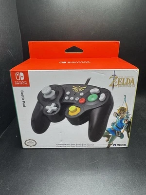 HORI Battle Pad (Zelda) GameCube Style Controller - For Nintendo Switch *NEW* - Image 1 of 4
