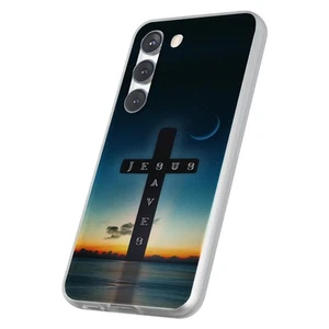 Case For Samsung Galaxy S(S25,S24,S23,S22,S21,S20,S10),Jesus Saves 2 Print - Photo 1 sur 8