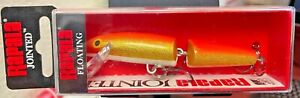 Rapala, J09GFR Gold Fluorescent Red, Jointed, Abache Wood, Floating, J09GFR
