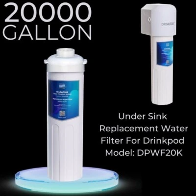 Drinkpod Replacement Water Filter for 20,000 Gallon Under Sink Filter - Image 1 of 3