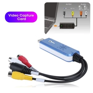 USB 2.0 Audio Video VHS VCR to DVD Converter Capture Card Adapter Digital Format - Picture 1 of 12