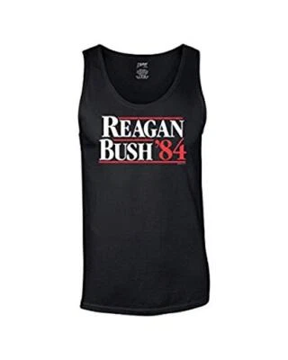 Camiseta sin mangas Trenz Shirt Company Ronald Reagan Bush '84 Cool Retro negra Foto 1 de 4