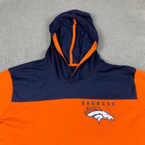 Denver Broncos Sudadera con Capucha Para Hombres 3XL XXXL Naranja Azul NIKE Pullover Ligero NFL - Imagen 1 de 12