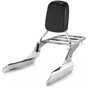 For Shadow VT600 Honda Steed VLX600 Detachable Backrest Sissy Bar Luggage Rack - Picture 1 of 10