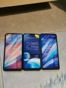 Lot 3 Telephones Factices Wiko View 4 Lite 5 5+ SMARTPHONE 1:1 taille Et Poids - Photo 1 sur 12
