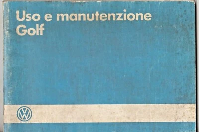 Manuale Uso e Manutenzione VOLKSWAGEN Golf .        - Immagine 1 di 2