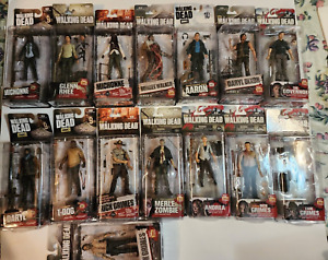 THE WALKING DEAD SERIES - LOT OF 15 McFARLANE TOYS FIGURES - SEALED
