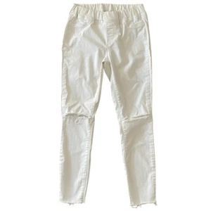 Eileen Fisher White Organic Cotton Stretch Pull On Skinny Jean Size Petite Small - Picture 1 of 5