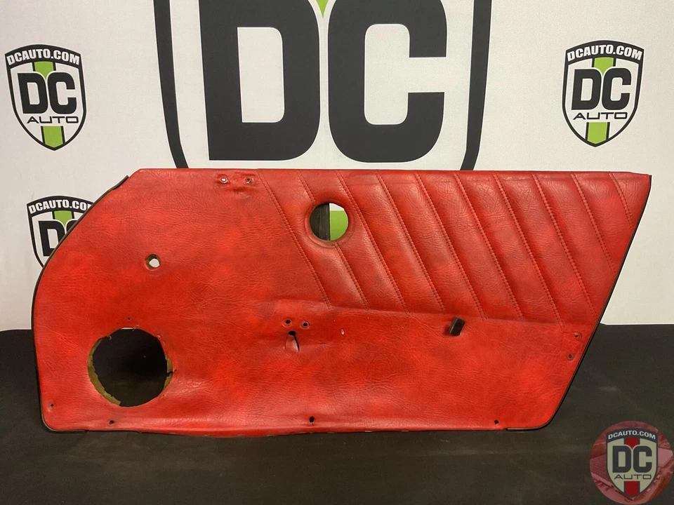 Panel de puerta de pasajero derecho Porsche 911 1974-1975 cuero sintético langosta 125448 Foto 1 de 4