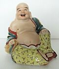   Famille Rose Porcelain Bisque Face Happy Laughing Buddha